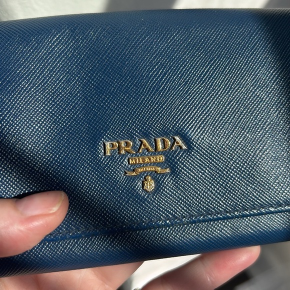 RARE Prada Saffiano Leather Long Wallet - Picture 12 of 13